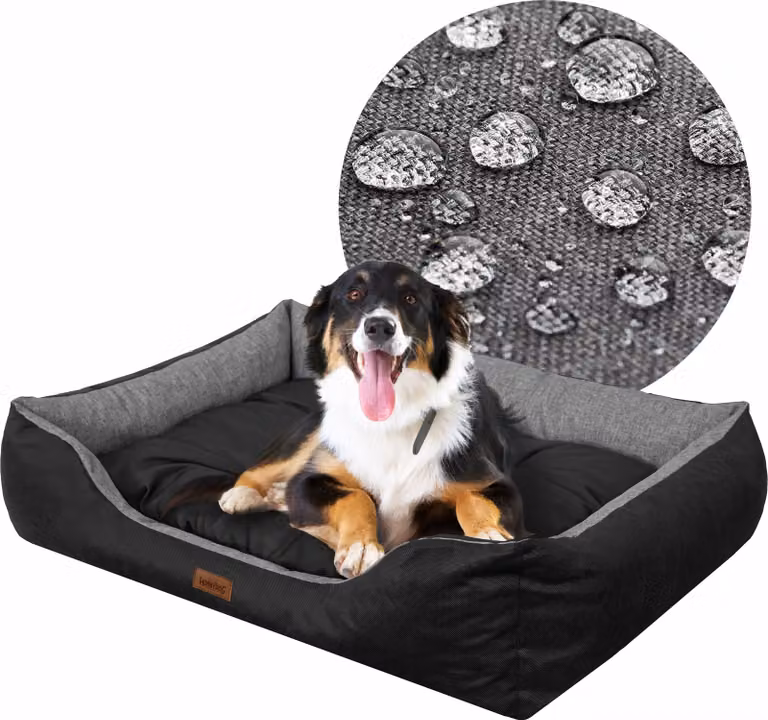Cuccia per cani "Puffy" - Cuscino idrorepellente e sfoderabile - 65x55 cm - Robusto tessuto Oxford | PillowPrim