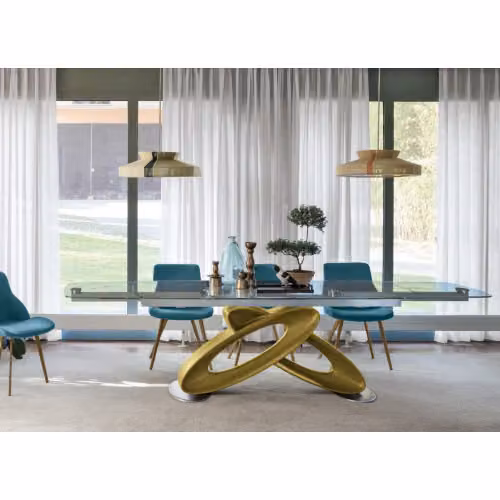 Tavolo Eclipse allungabile piano a botticella by Target Point