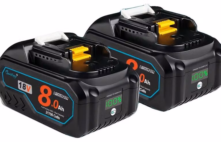 Batteria, capacità 8 Ah, elevata potenza di scarica, 2 batterie da 8 Ah