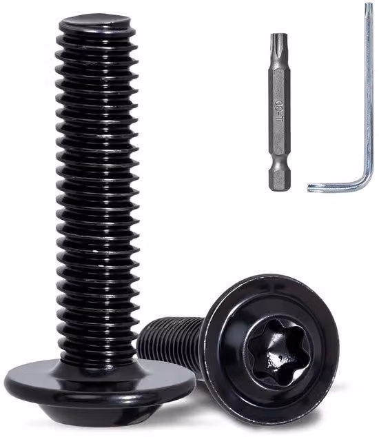 Componenti meccanici - Viti di riparazione - M6 x 70 mm - Acciaio A2 - Nero