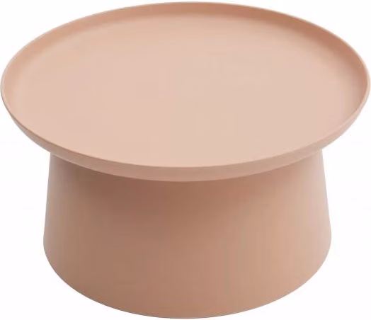 Tavolino moderno rotondo in polipropilene rosa Mobili 2G