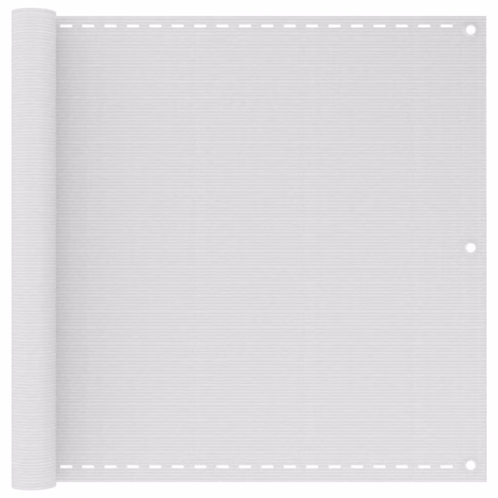 Schermo per balcone Living Store, materiale HDPE, 90x400 cm, colore bianco