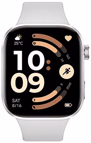 Xiaomi Redmi Watch 6 Sportwatch con scocca in alluminio, Silver Gray, compatibile con iOS e Android