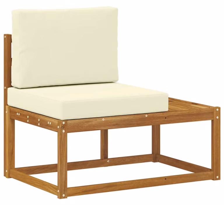 Divano da Esterno con cuscino Naturale 91 x 63 x 73 cm