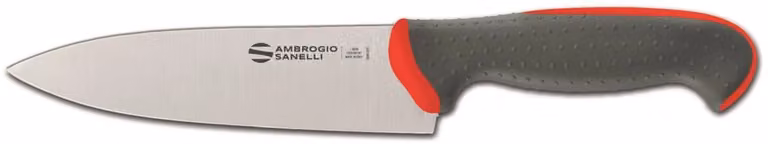 Coltello cucina, lama cm 16, colore rosso, linea Tecna