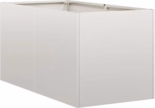 Fioriera | Cassetta per fiori | Vaso 40x80x40 cm in Acciaio Inox