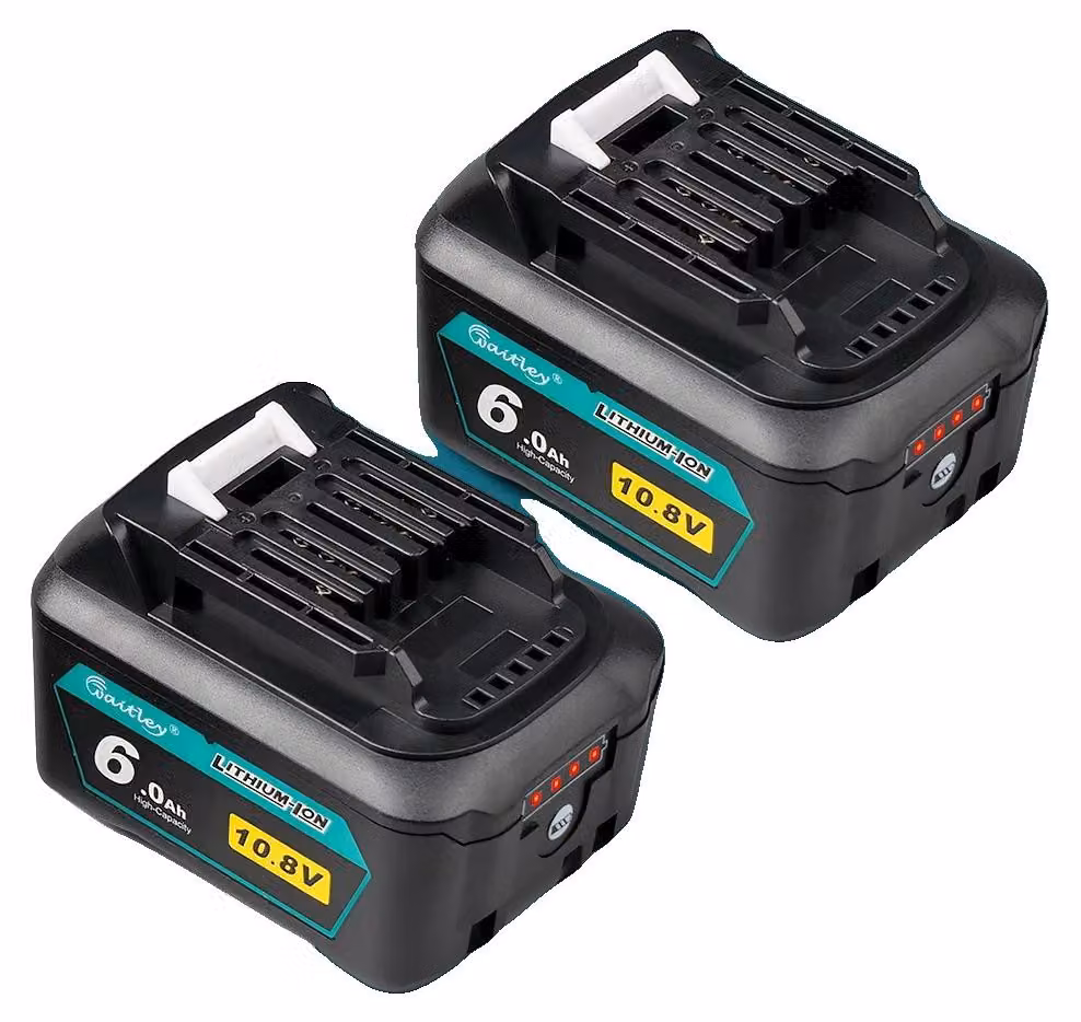 Batteria di ricambio, capacità 6000 mAh, ad alte prestazioni, batteria da 6 Ah (2 pezzi)