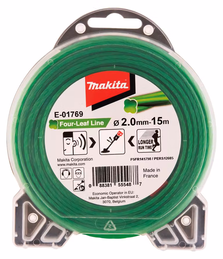 Makita E-01769 Linea di falciatura a quattro foglie 2,0mmx15m