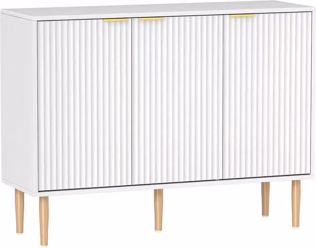 Credenza 3 Ante ¨C Xylo ¨C Bianco 107x35x80 cm