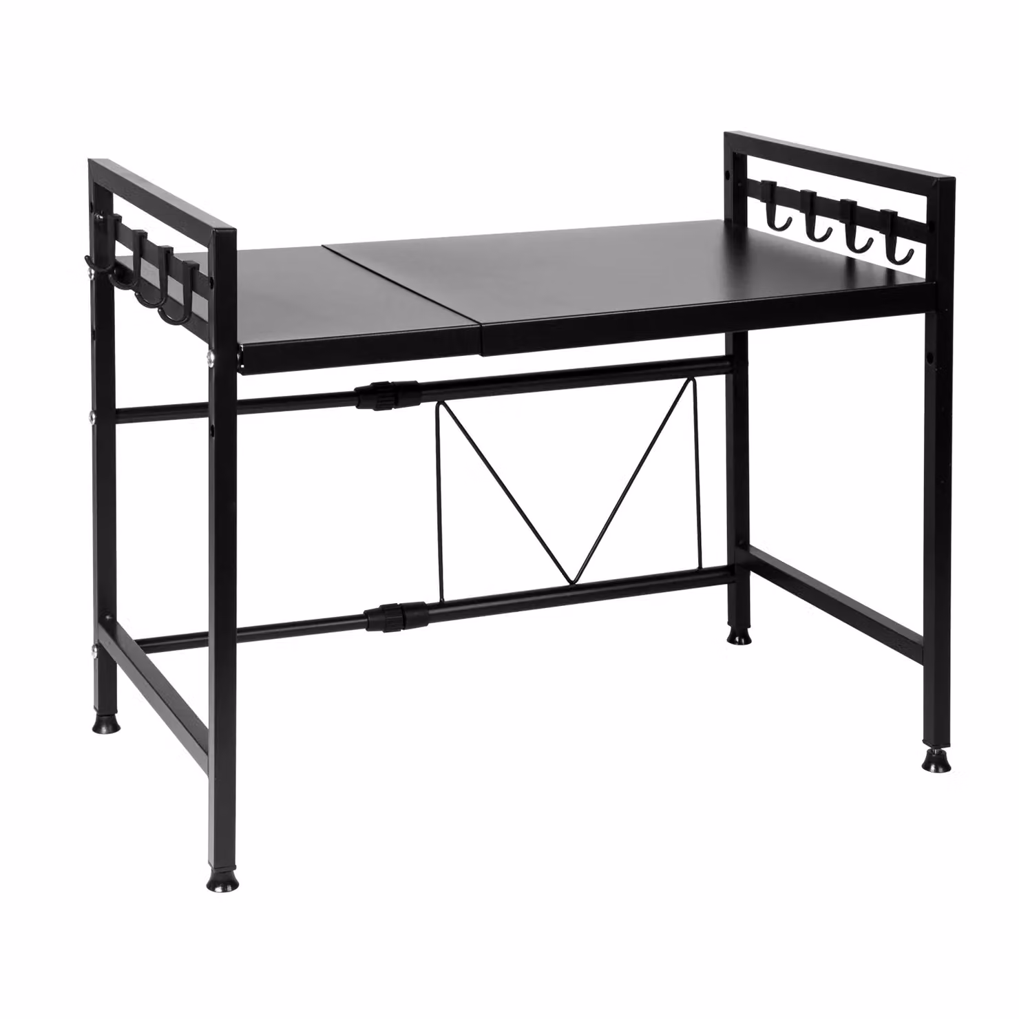 Mensola Estensibile Salvaspazio Elodie VESTIAMO CASA Black L/P/H: 63,5 x 42 x 31,5 cm