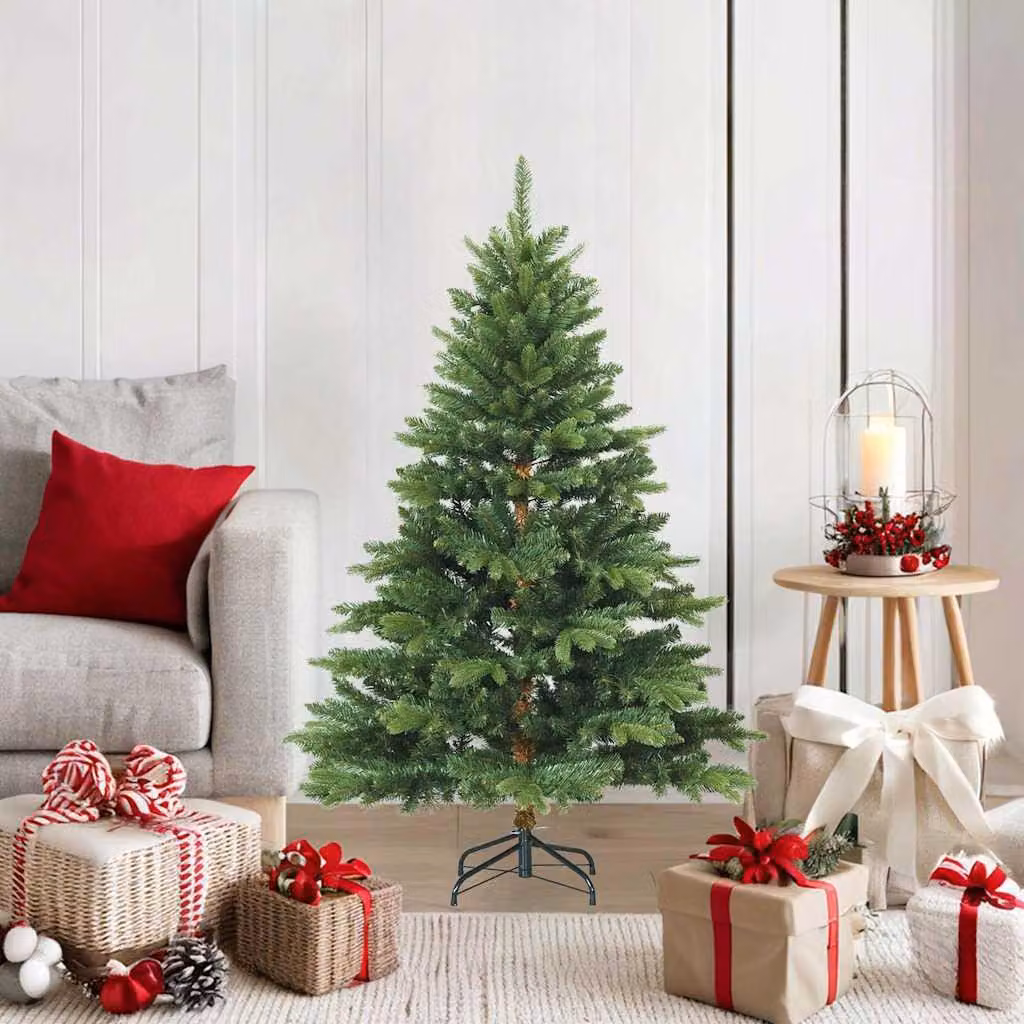 Maison Exclusive - Albero di Natale artificiale pieghevole con supporto, verde, 120 cm