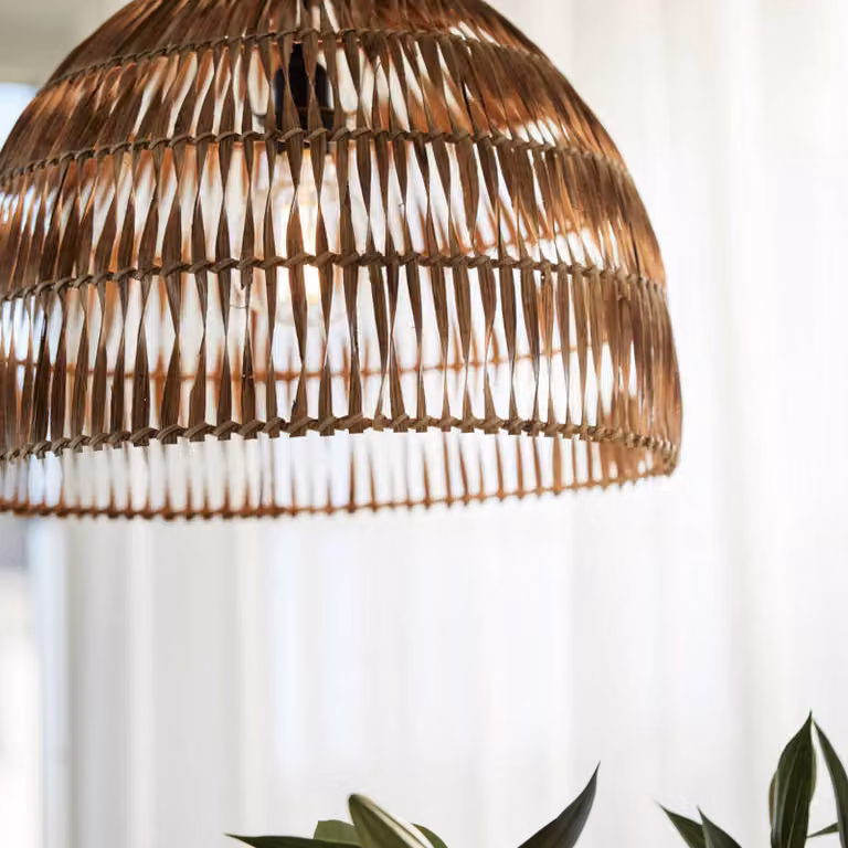 PR Home Lampada a sospensione Lace, dimmerabile, Legno chiaro, Soggiorno / Sala da pranzo, Legno, Scandinavo, Lampada a sospensione