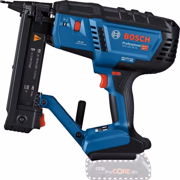 Graffatrice per legno a batteria Bosch GTH 18V-38 M blu solo corpo
