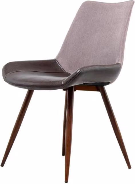Set di 2 sedie da pranzo Evergreen in ecopelle e legno