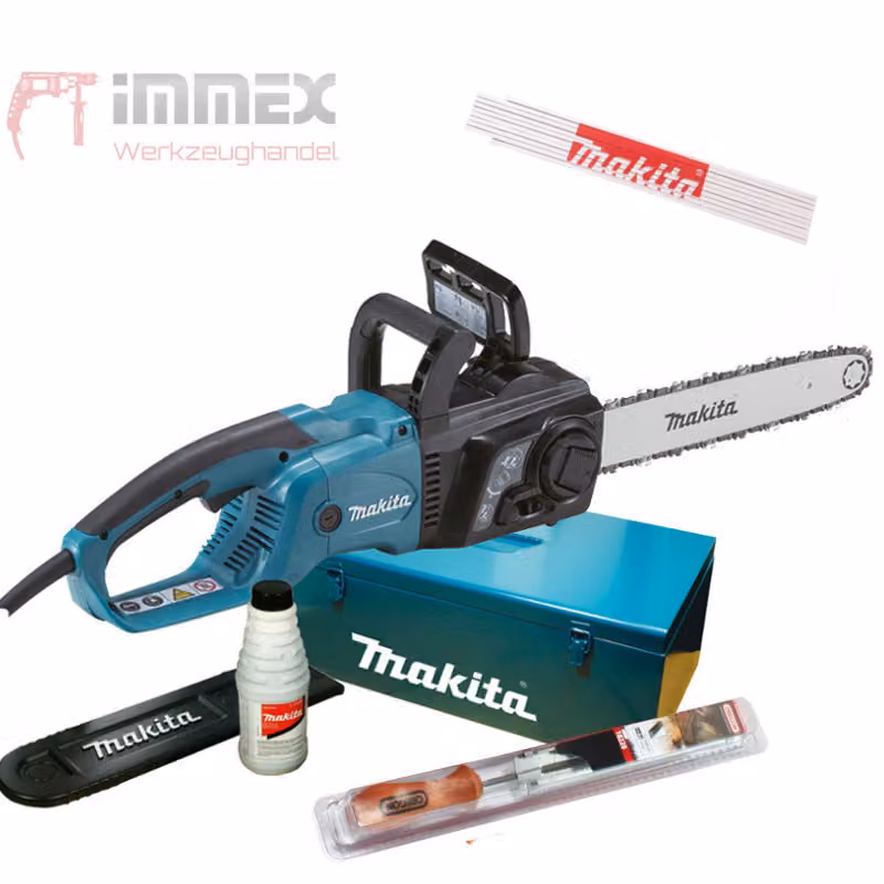 Makita UC3551AK Motosega elettrica 35 cm, 2.000 W incl. accessori in valigetta