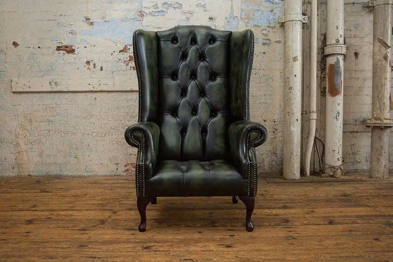 Chesterfield Sessel Fernseh Couch 1 Sitzer Sofa Couchen Polster #10