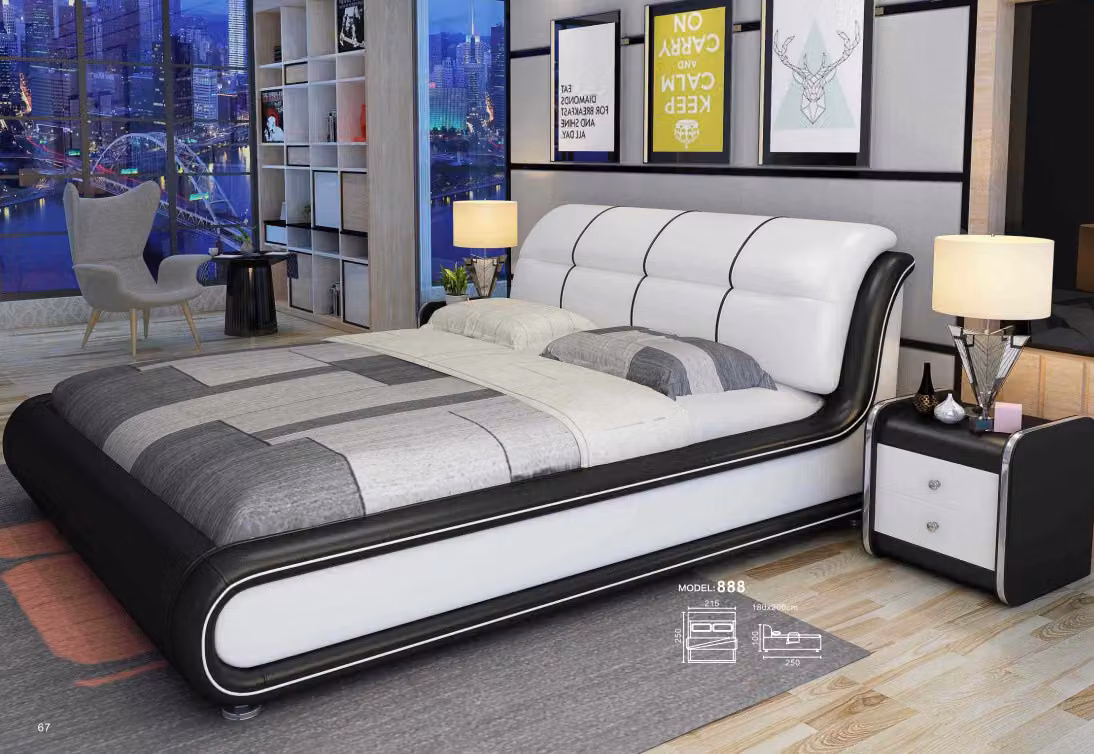 Doppel Betten Royal Bett Schlafzimmer Luxus Italienische Stil Möbel 180x200cm