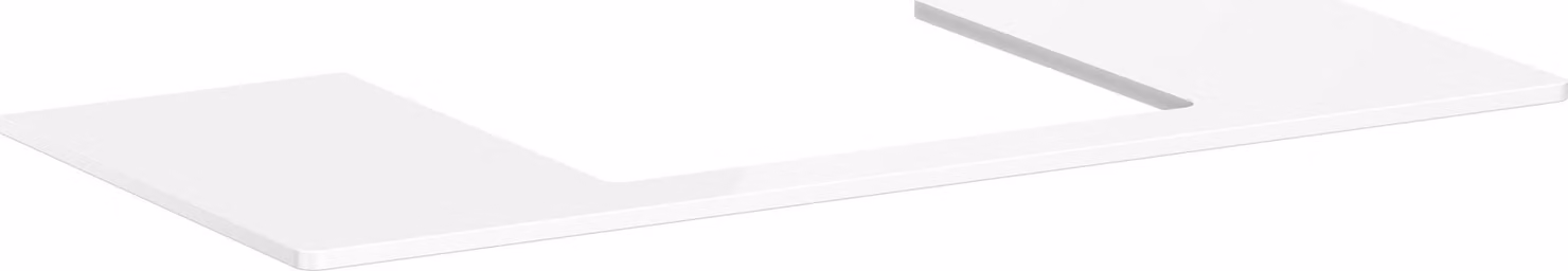 hansgrohe Xelu Q Console avec découpe au centre, 1180x550, pour vasque à poser 600x480mm, polie, 54111050, 54111050