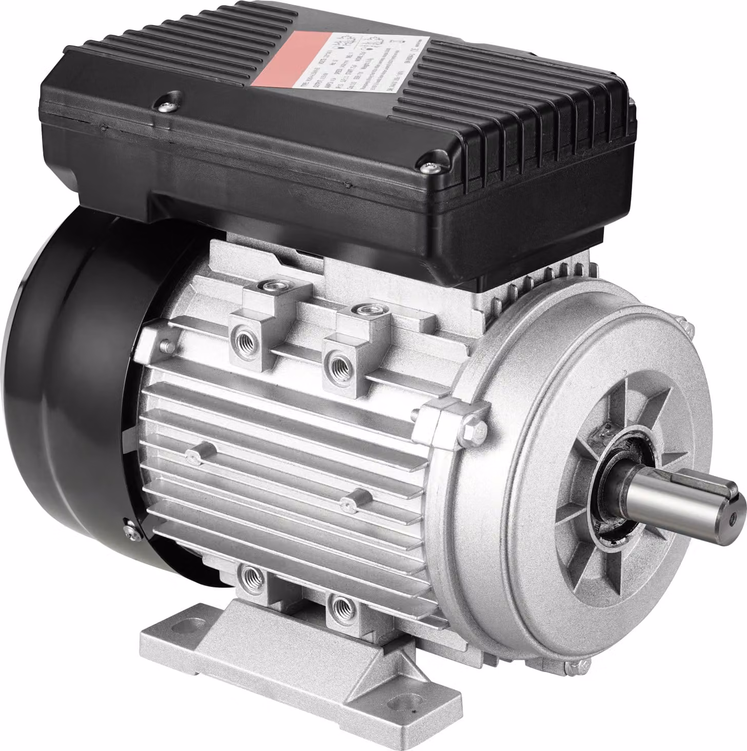 SucceBuy Motore elettrico da 0,55 kW con 1400 giri/min, corrente alternata 220-240 V, 4,5 A, 80, telaio B3, motore per compressori d'aria monofase, albero scanalato da 19 mm
