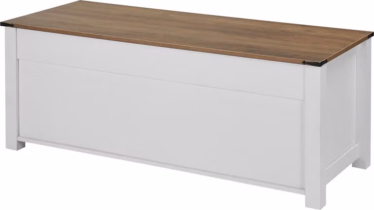 SucceBuy tavolino da caffè sollevabile 120 cm, tavolino rustico con porta a sbarramento e spazio di archiviazione nascosto, tavolo moderno rettangolare sollevabile per il soggiorno, l'ufficio o la casa, tavolo da soggiorno bianco