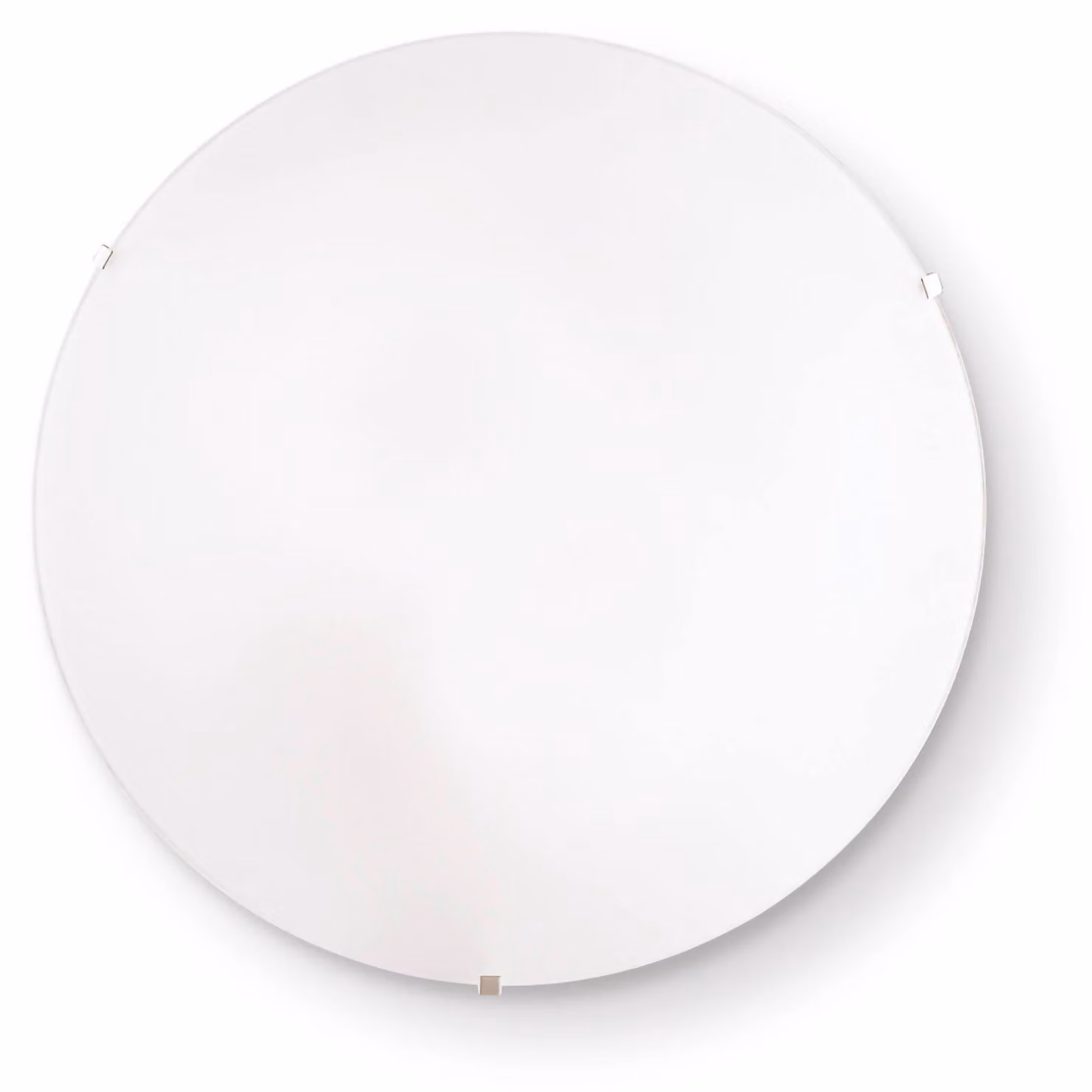 Plafoniera Moderna Simply Vetro Bianco 2 Luci E27