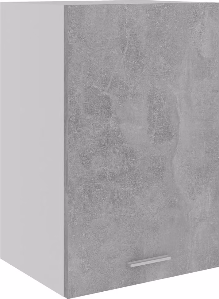 The Living Store parete attrezzata grigio cemento 39,5x31x60 cm materiale legno