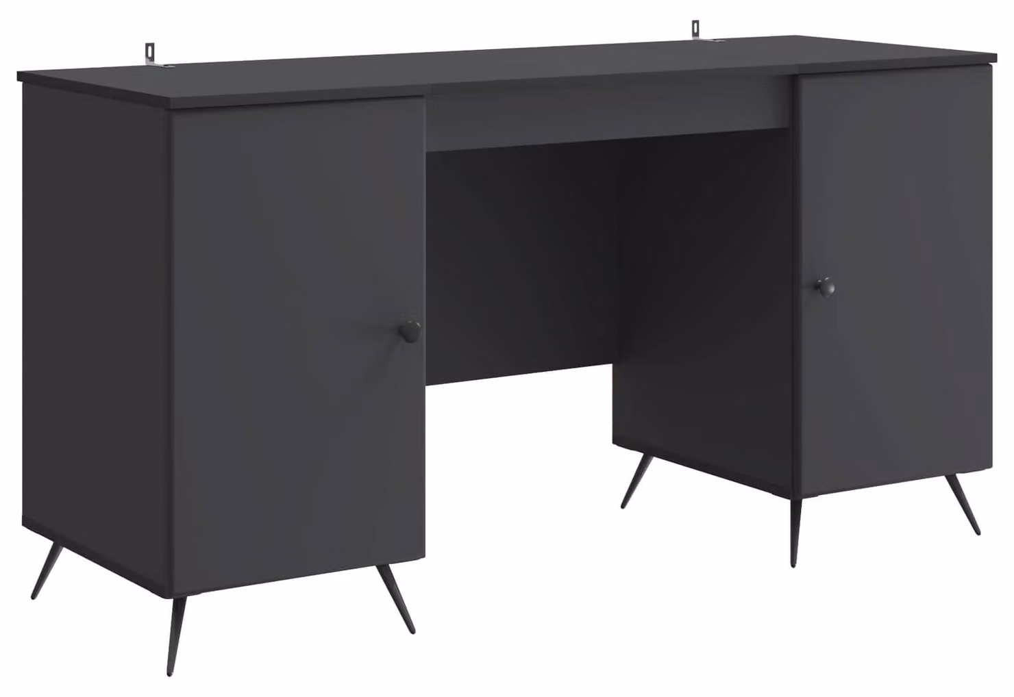 Scrivania Nero 142,5 x 50 x 75 cm Legno ingegnerizzato