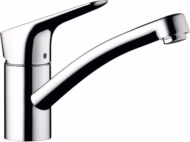 Rubinetto da cucina fisso diagonale My Cube S HANSGROHE argento cromato lucido