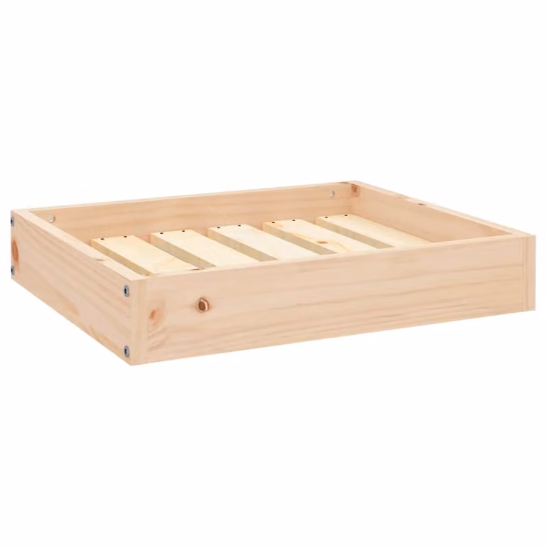 Cuccia per Cani 51,5x44x9 cm in Legno Massello di Pino