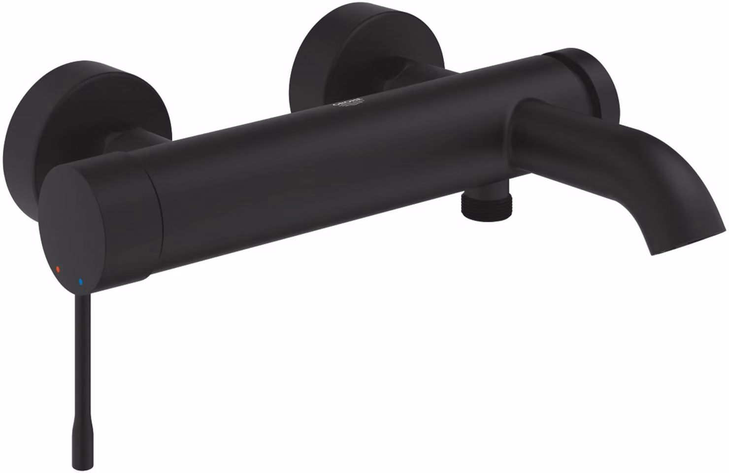 Grohe Essence Mitigeur monocommandé pour bain, montage mural, apparent, saillie 193mm, 25250KF1, 25250KF1