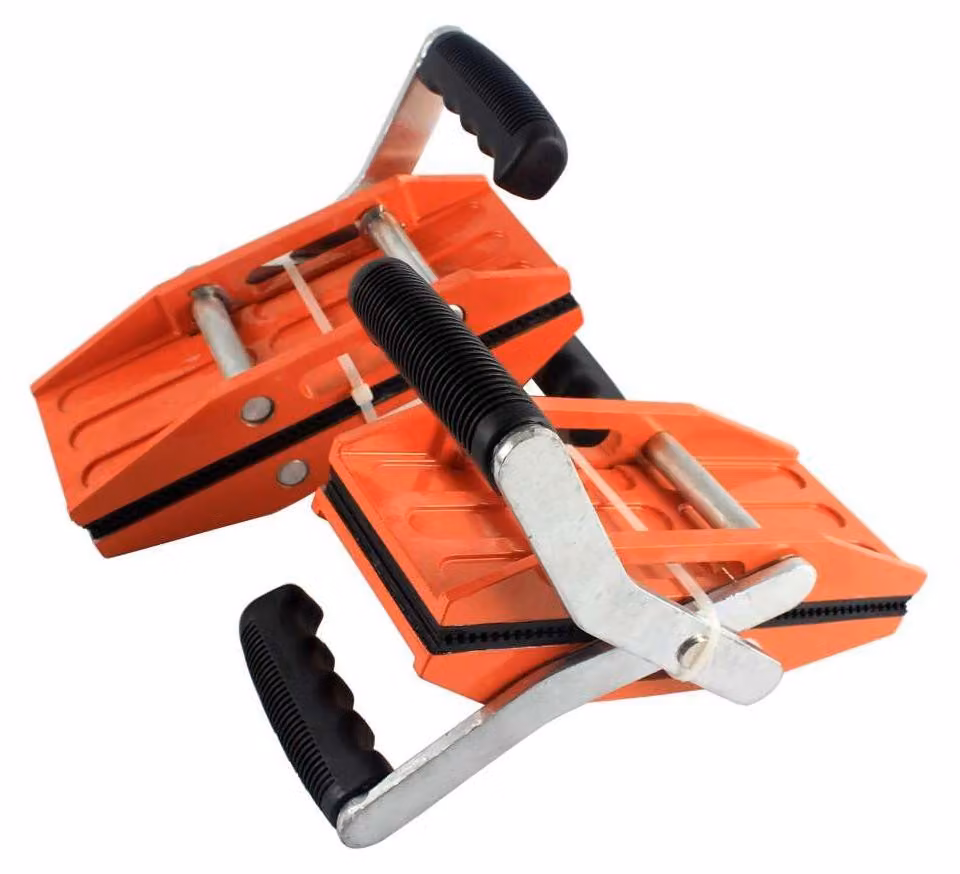 Set di 2 morsetti per pietra, capacità di carico 200 kg, portata regolabile da 0 a 50 mm