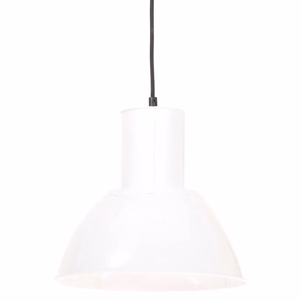 vidaXL Lampada a sospensione 25 W Bianco Rotondo 28,5 cm E27