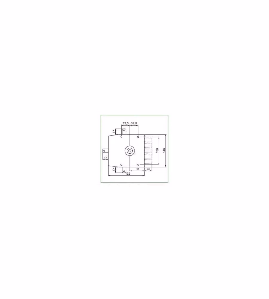 Serratura a mortasa Mottura Serie 30 da 63 mm quintuplice