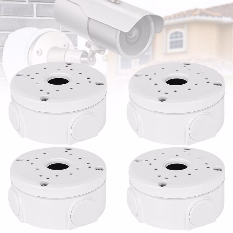 4 scatole di connessione per telecamere - Impermeabili - Adatte per telecamere di sicurezza