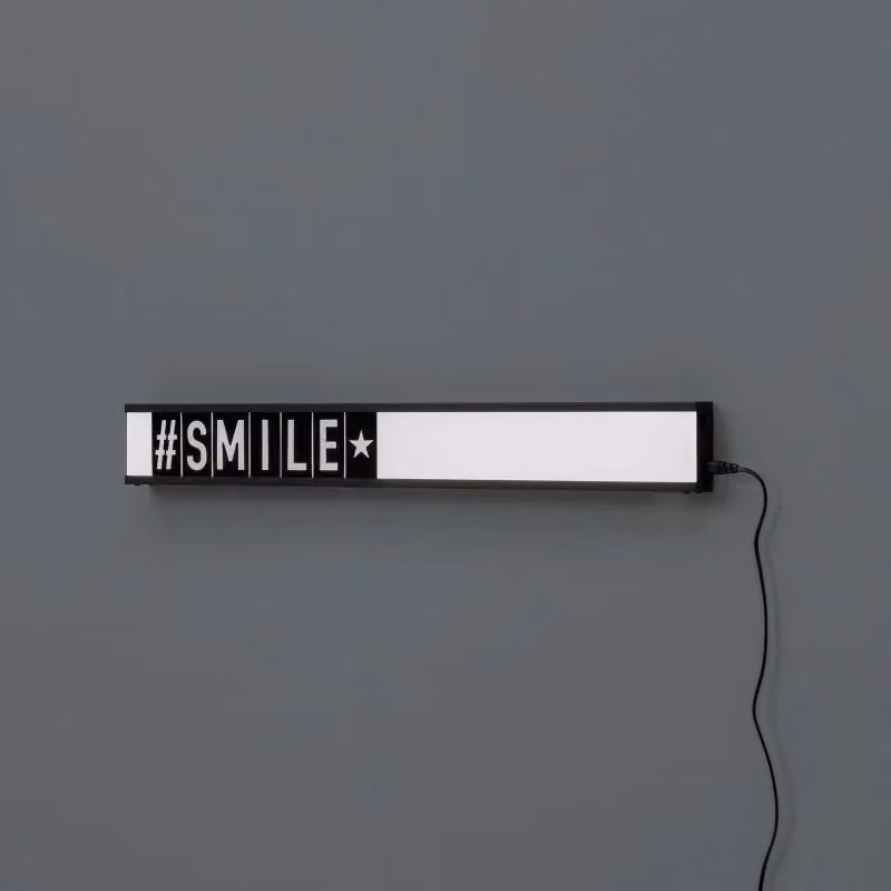 Lampada da tavolo LED Ciak Stones moderna in metallo e plastica, L: 80 cm, P: 3 cm, H: 10 cm – 2