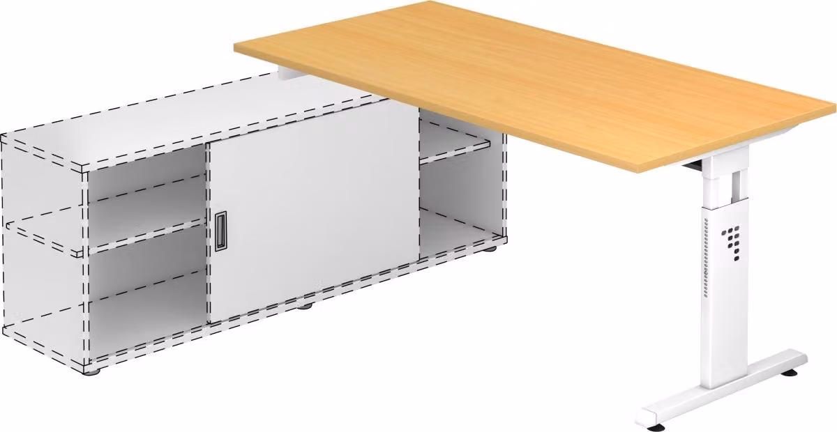Scrivania aggiuntiva OSE16, 160 x 80 cm