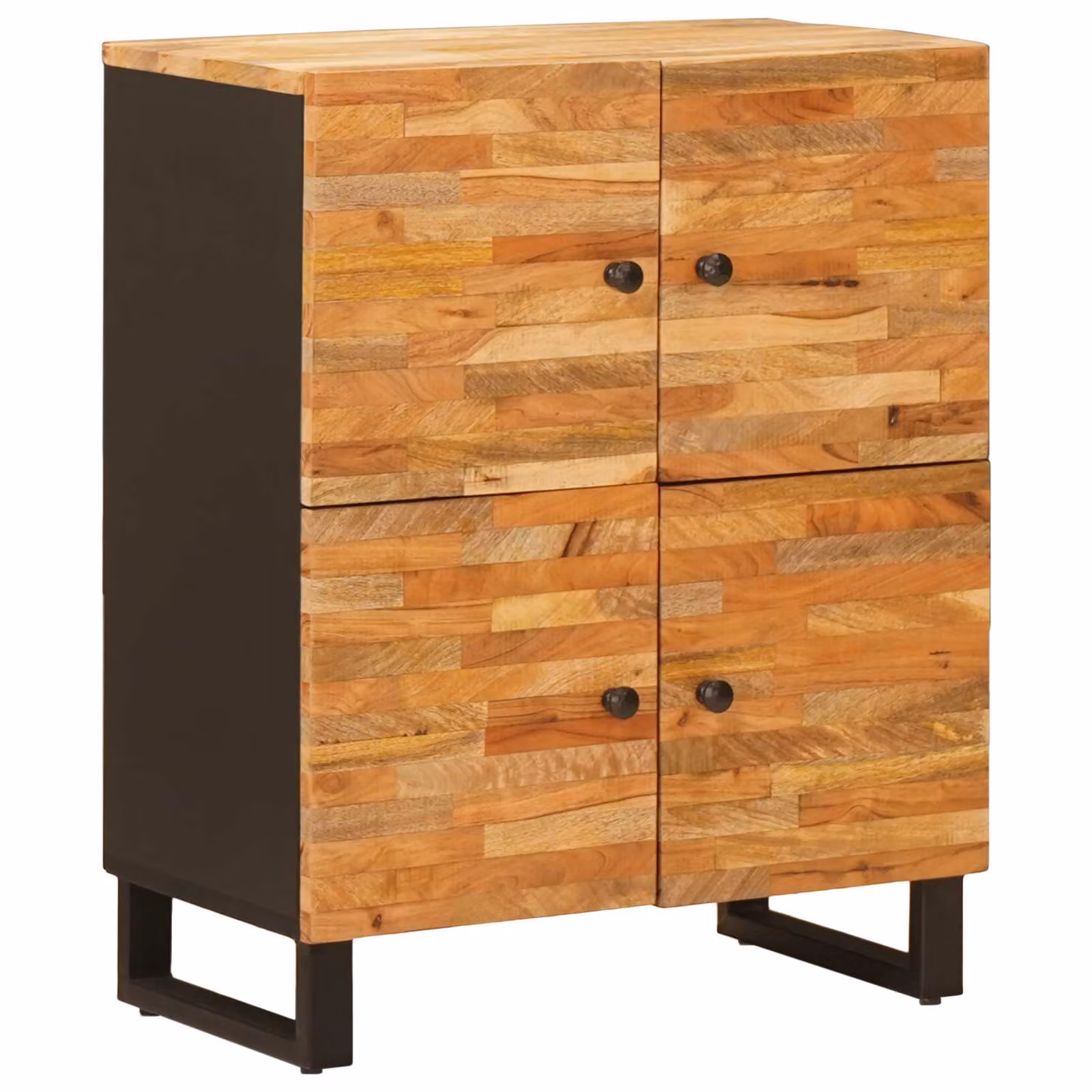 Mobile laterale vidaXL in legno di mango massello marrone L: 60 cm, P: 33 cm, H: 75 cm