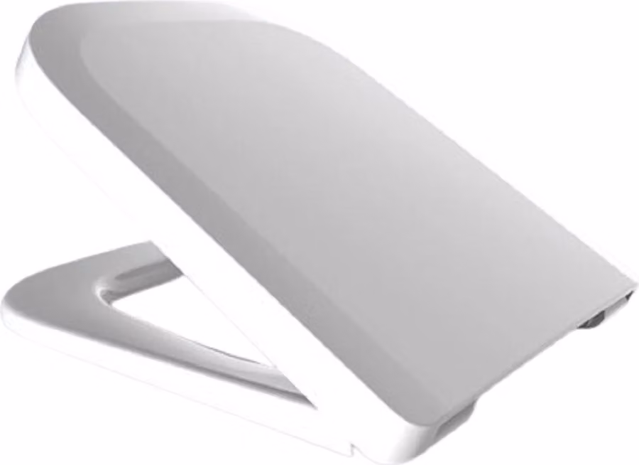 Sedile WC Ramm compatibile con Vigour Derby, realizzato in duroplast antibatterico, con cerniera in metallo