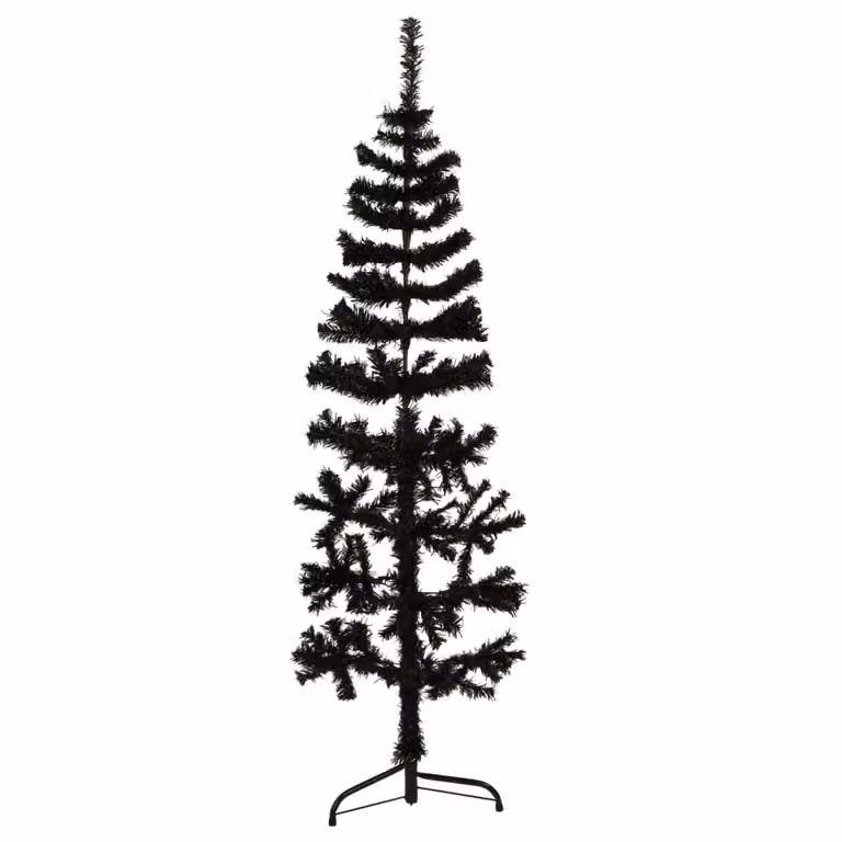 Maison Exclusive - Support artificiale per albero di Natale, modello slim, colore nero, altezza 150 cm