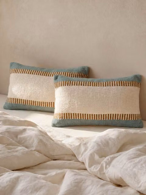 Rail set di 2 cuscini menta - Kenay Home