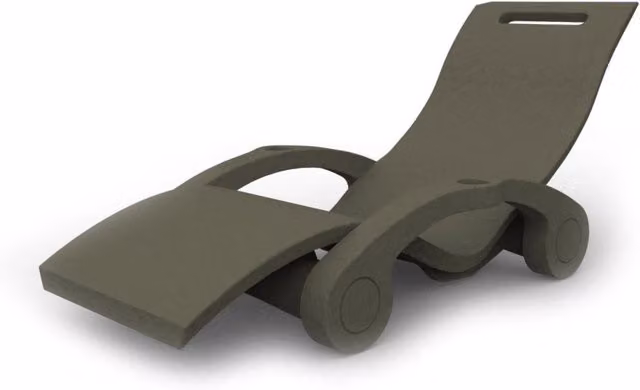Lettino Chaise Longue Galleggiante da Esterno Giardino Arkema Serendipity Dove Grey
