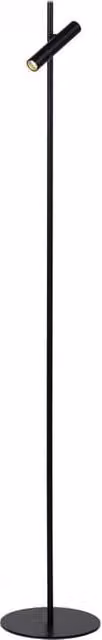 Lampada da terra LED Lucide Philon nera con luce calda 3000K