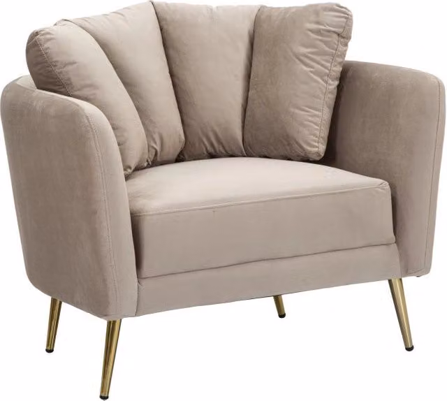 Poltrona Kiev Grigia cm 88x77x74