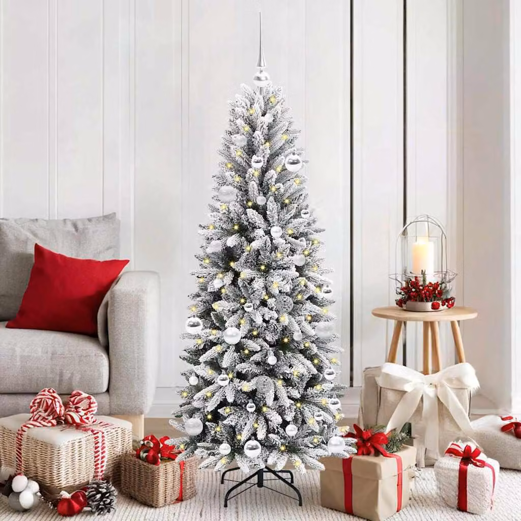 Maison Exclusive - Albero di Natale artificiale, colore bianco, altezza 150 cm