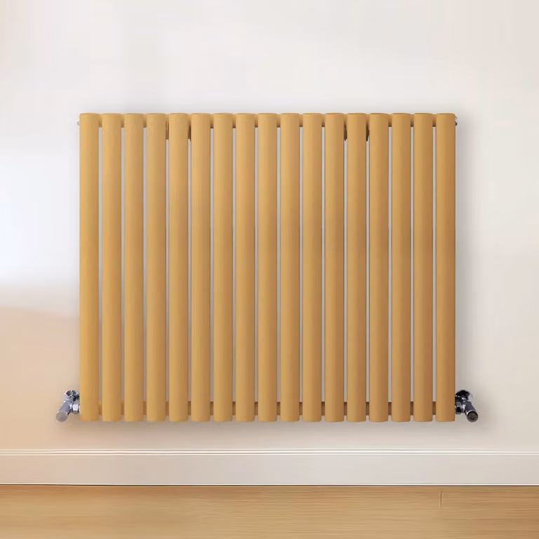 Radiatore di Design Orizzontale Giallo (Autumn Giallo) - 800mm x 1000mm - Pannello Doppio  - Revive
