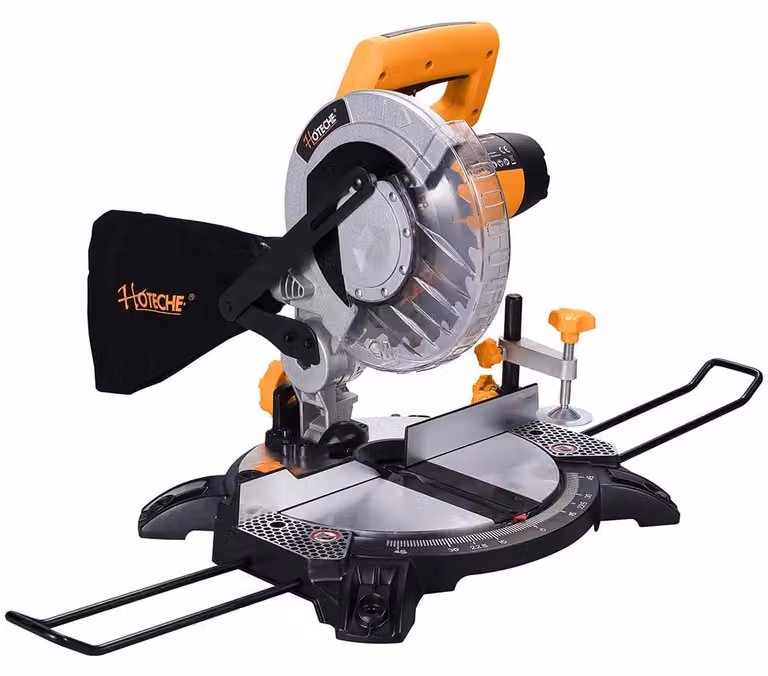 Troncatrice radiale - Lama da 210 mm - Potenza di 1400 Watt - Colore giallo