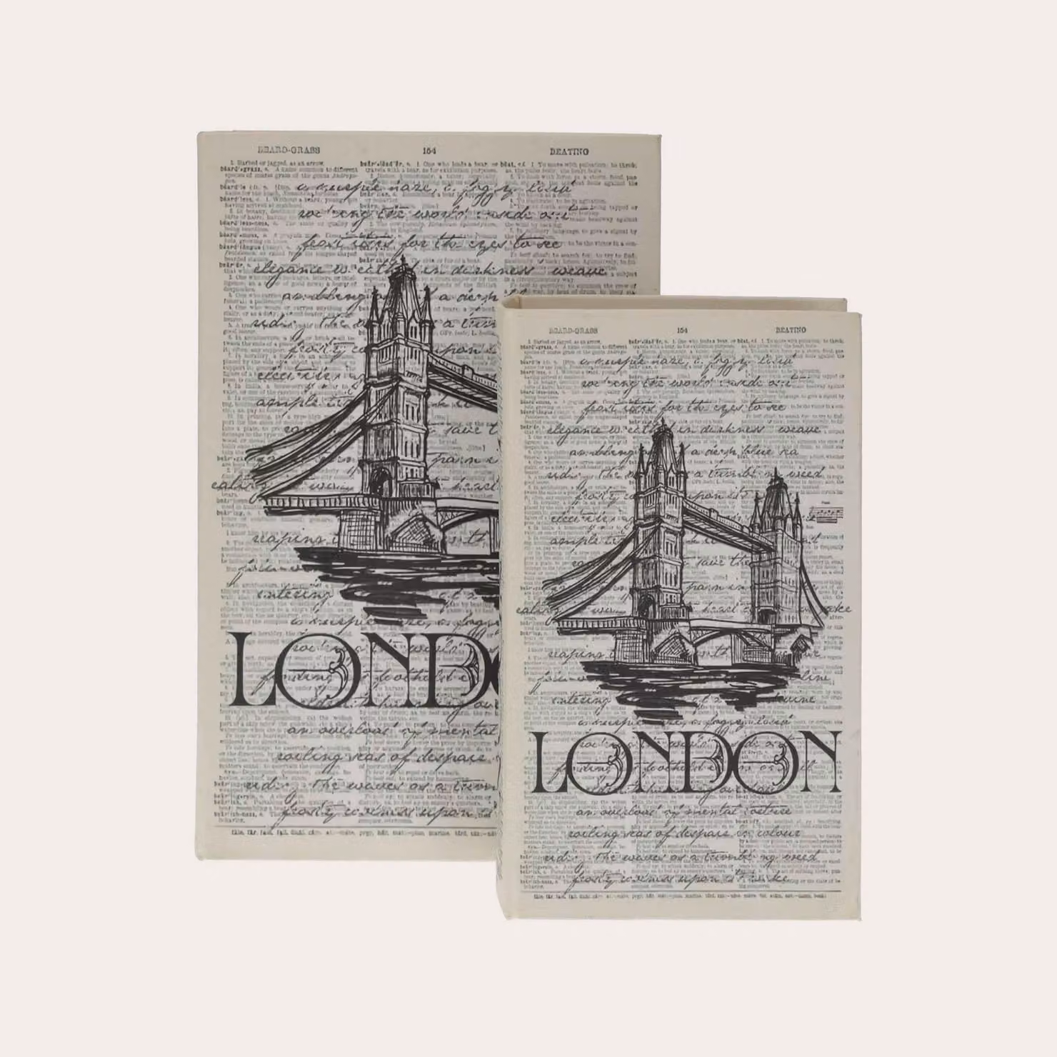 KEYHOMESTORE | Scatola Libro Decorativa "London"