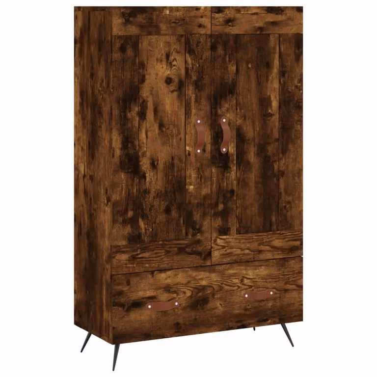 Credenza Rovere Fumo 69,5x31x115 cm in Legno Multistrato