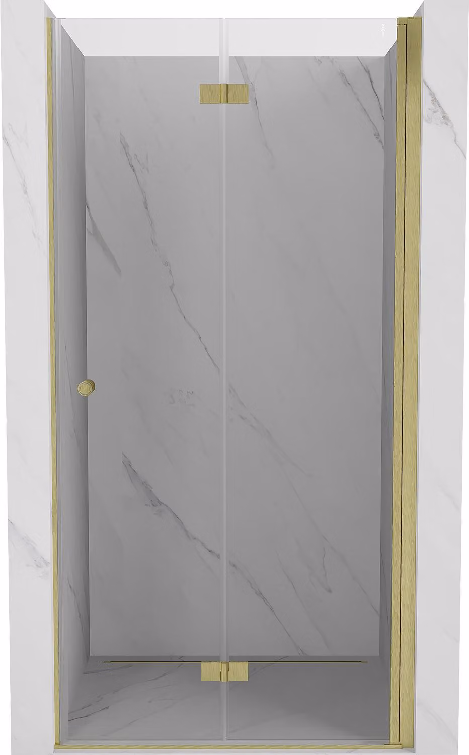 Mexen Mist-F porta doccia pieghevole destra 60 cm, trasparente, oro - 8A6-060-000-50-00-P