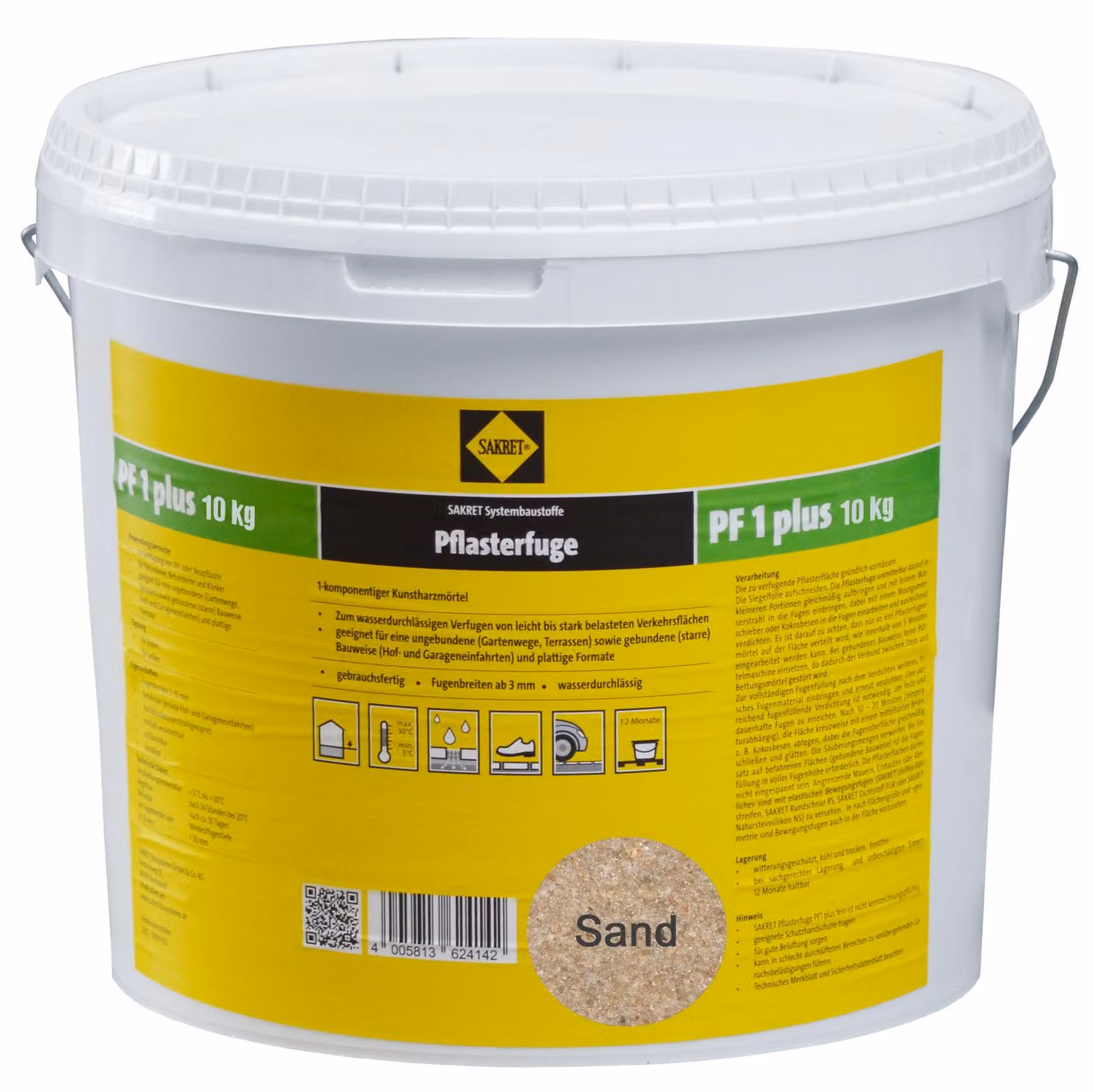 SAKRET Pflasterfugenmörtel PF1 Plus Sand 10kg